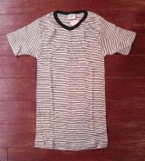 ミラー　Ｖネック　ボーダー Tシャツ miller usa