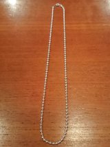 シルバーボールチェーン３ｍｍ　５０ｃｍ