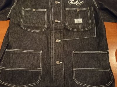 画像8: ヒューストン×ＦＥＬＩＸ　デニムカバーオール　ＦＸ５０１３