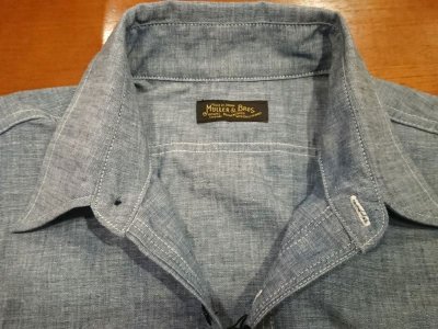 画像7: ミュラーアンドブロス　半袖シャンブレーシャツ　ＭＢ０２７