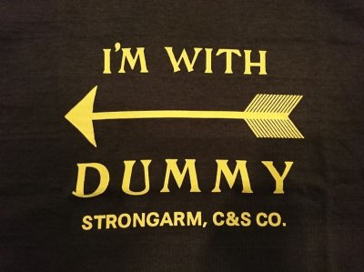画像8: ジョングラッコー　プリントＴシャツ　ＪＧーＣＳ０６　Ｉ’m　Ｗｉｔｈ　Ｄｕｍｍｙ