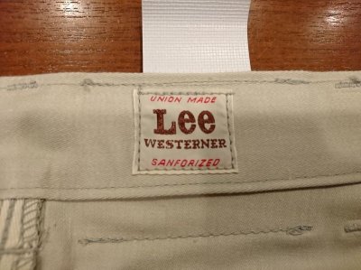 画像7: LEE リー　サテンパンツ　ウエスターナーパンツ　１００－Ｚ　１９６２モデル　ＬＭ６２００