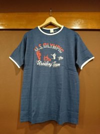 ウエアハウス　プリントリンガーTシャツ　４０５９　ＳＴＲＥＡＫＩＮＧ　ＴＥＡＭ