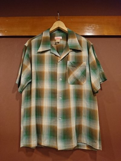 画像1: クッシュマン　半袖オープンカラーシャツ　２５６０６