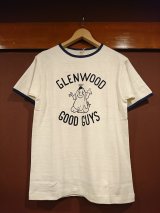 ウエアハウス　プリントリンガーTシャツ　４０５９　ＧＬＥＮＷＯＯＤ