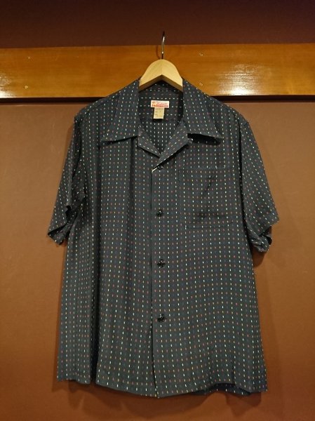 画像1: クッシュマン　半袖オープンカラーシャツ　２５６０４ (1)