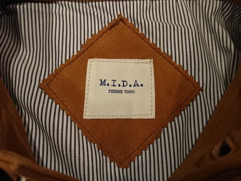 公式激安通販 18aw ミダ M.I.D.A. MIDA スエードレザー ジーン